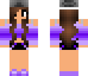 purple ombre girl