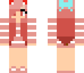 cat girl pink cute