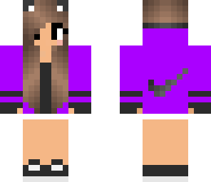 edited purple nike girl