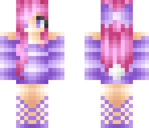 cute pink bunny girl