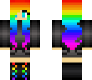 my rainbow girl skin