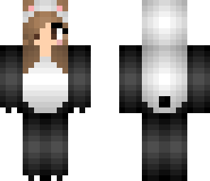short hair panda girl