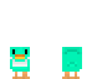 omg cute lil blue duck