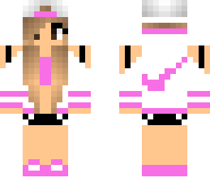 pink nike girl