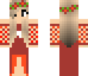 red dress
