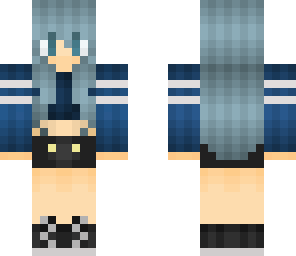 edit of bluehaired tomboy girl