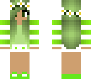 green summer girl