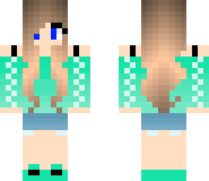 pretty light green girl