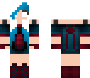herobrine spidergirl white to dark blue hair