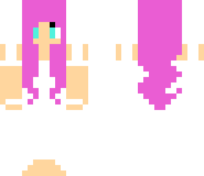 pink haired wedding girl