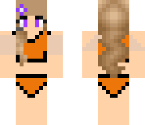 orange bikini girl edit