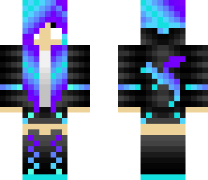 violet dragon herobrine girl 