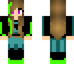 cool girl with awesome colors