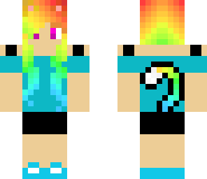 rainbow cat girl