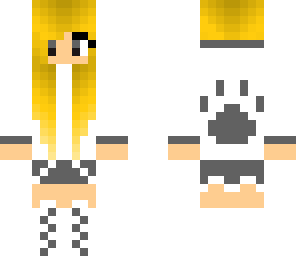 blonde paw hoodie girl