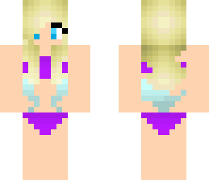 purple swimsuit