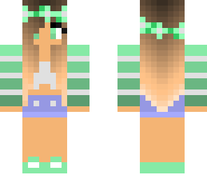 cute green girl