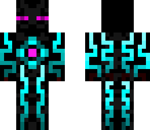 neon cyborg enderman