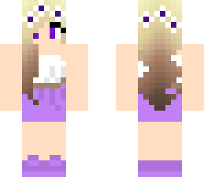 purple summer girl