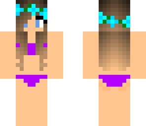 purple bikini girl