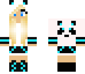 blue panda girl like