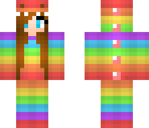 rainbow dino girl