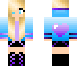 blue gamer girl