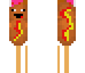 half eatin corn dog