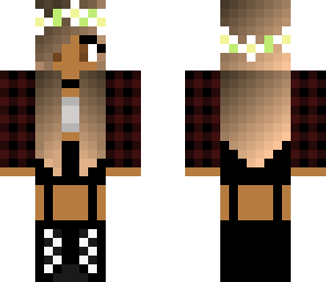 edit of sexy flower girl