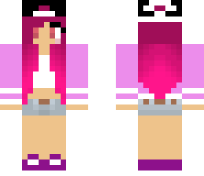 tomboy girl pink hair
