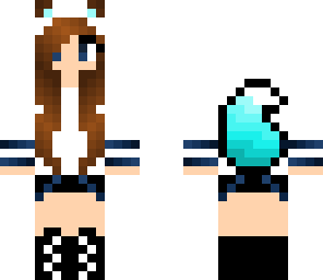 cute blue wolf girl