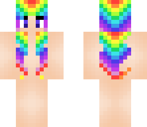 rainbow haired basic girl