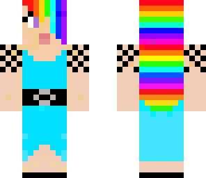 rainbow cool girl