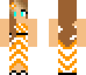 orange sun dress
