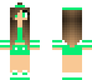 skater girl green
