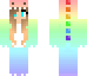 rainbow dino girl