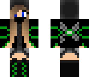 dark green ninja girl