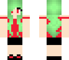 green hair girl