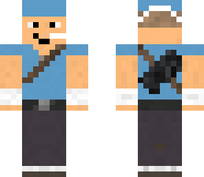 tf2 blu scout with bonk helm