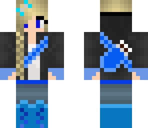 blue archer girl