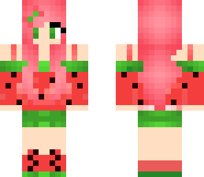 Water Melon Girl Minecraft Skins