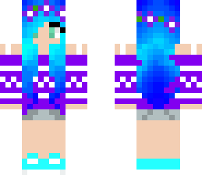 purple and blue