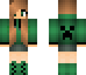 creeper hoodie girl