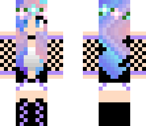 edited galaxy flower girl