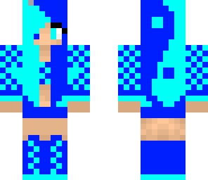 blue yin and yang girl