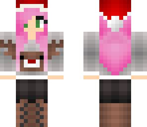 pink christmas girl
