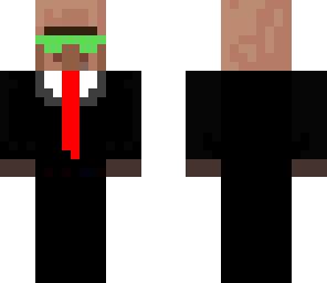 villager with emerald glasses