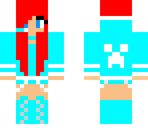 red and blue gamer girl