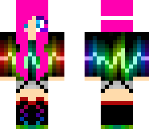 rainbow music girl