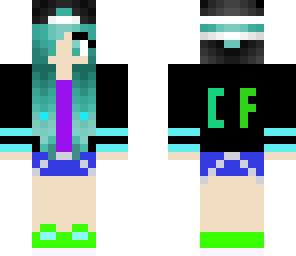 green shoe creative fun girl